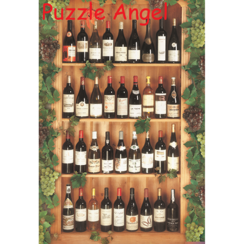 Wine Bottle 1000塊, 夜光砌圖, size:50x75cm