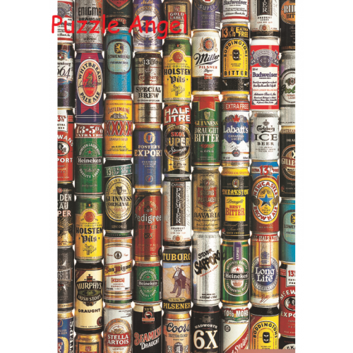 Beer Cans Collection 1000塊, 夜光砌圖, size:50x75cm