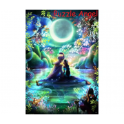 阿拉丁心靈相通, 夜光砌圖1000塊, size::51x73.5cm