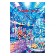 夜間水族館 （米奇和朋友們）, 夜光砌圖1000塊, size::51x73.5cm