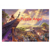 獅子王, 油畫面砌圖1000塊, size::51x73.5cm