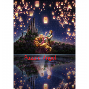 湖水映照的未來（長發公主）, 夜光砌圖1000塊, size::51x73.5cm