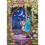 溫柔騎士 （茉莉花） （阿拉丁） 1000 塊, 鍍金風格砌圖,  size:51x73.5cm.