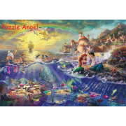 The Little Marmaid, 油畫面砌圖1000塊, size::51x73.5cm