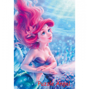 渴望愛...（愛麗兒）, 油畫面砌圖1000塊, size::51x73.5cm