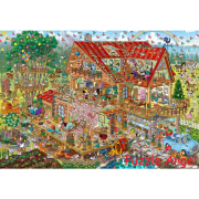 活潑的原木屋(米奇與朋友們)1000塊砌圖, size:51x73.5cm 活潑的原木屋(米奇與朋友們)1000塊砌圖, size:51x73.5cm