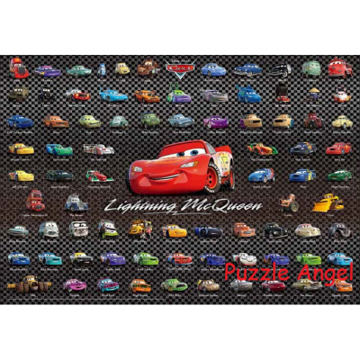 汽車角色收集（反斗車王） 1000 塊, 鐳射閃面拼圖, size：51×73.5cm