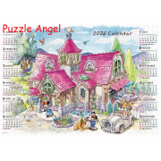 歡迎來到我們的家！ （2026 年日曆拼圖）（米奇和朋友們）1000 塊拼圖, size：51×73.5cm