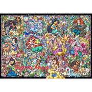 迪士尼公主系列彩色玻璃（公主）300 塊拼圖, 閃面效果, size:30.5x43cm
