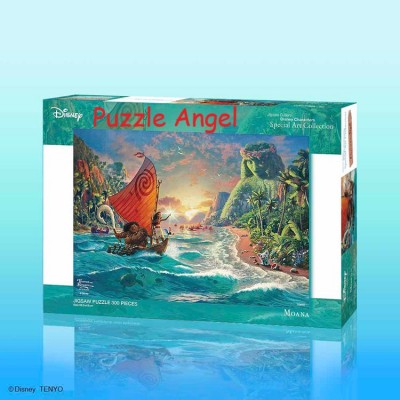 《海洋奇緣》（Moana and the Legendary Sea） 300塊油畫面砌圖, size:30.5x43cm