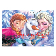 Anna、Elsa 和 Olaf （冰雪奇緣） 500塊,  size:35x49cm