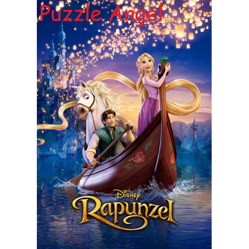 長髮公主 500 塊,  閃面效果, size:35x49cm.