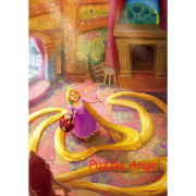 畫著回憶... （塔上的長髮公主）500塊,  size:35x49cm. 手機拍攝有特別效果.