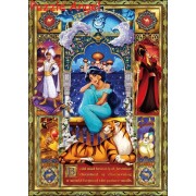 夢想自由的公主《阿拉丁》（Aladdin）500 塊, 鍍金風格砌圖, size:35x49cm