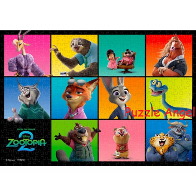 Ensemble Zootopia（迪士尼電影《動物方城市2》）（Zootopia）500 塊, 迷你版透明砌圖, size:25x36cm