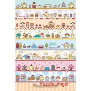 Pompompurin布丁狗環遊世界拼圖1000片, size:50x75cm