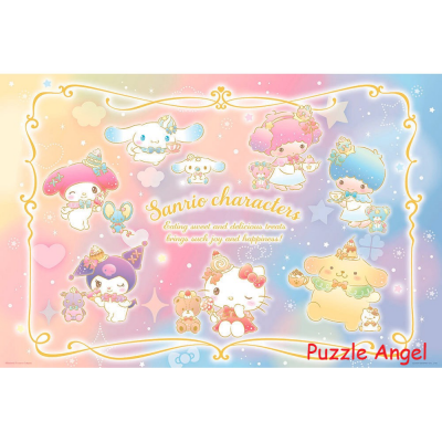 Sanrio characters炫彩夢幻甜點（Sanrio） 1000 塊拼圖, size：50×75cm