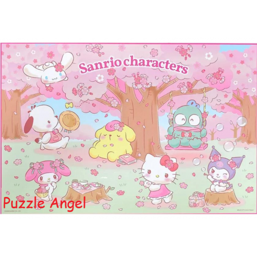 Sanrio characters花見賞櫻日1000塊砌圖, size：50x75cm