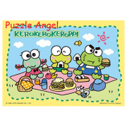 Kerokerokeroppi 晴空野餐拼圖108片,  size:18.2x25.7cm