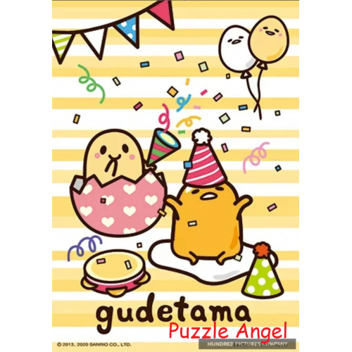 Gudetama 慶生派對(蛋黃哥)拼圖108塊, size:18.2x25.7cm 