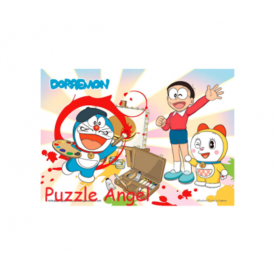 哆拉A夢（藝術小畫家）拼圖108片, size:18.2x25.7cm