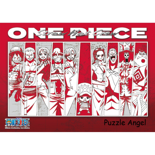 航海王草帽一行人(紅款)拼圖108片, size:18.2x25.7cm