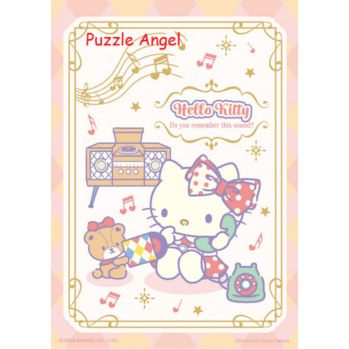 Hello Kitty 【復古音樂系列】黑膠樂曲拼圖108片, size:18.2x25.7cm