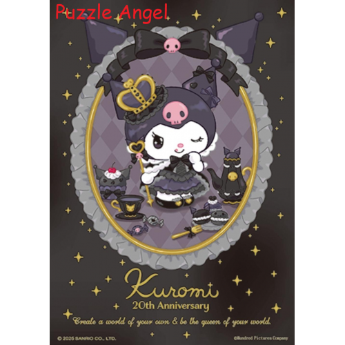Kuromi 酷洛米【周年系列】黑時尚皇后拼圖108片, size:18.2x25.7cm