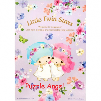 LittleTwinStars 雙星仙子 【花漾系列】淡紫蒼蘭108 塊砌圖, size：18.2×25.7cm