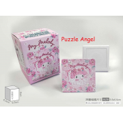 My Melody美樂蒂【花朵系列】粉茶花拼圖磁鐵16片(方), 尺寸:5.5x5.5cm(方形)