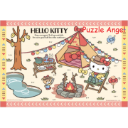 Hello Kitty【露營系列】紮營烤魚拼圖300塊,  size:26x38cm