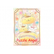 Pompompurin布丁狗【樂園系列】繽紛雲霄飛車拼圖520塊,  size:38x53cm