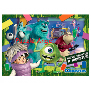 MonstersInc怪獸電力公司拼圖108片, size:18.2x25.7cm