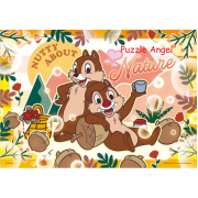 Chip an' Dale【自然花卉系列】奇奇蒂蒂拼圖108塊, size:18.2x25.7cm