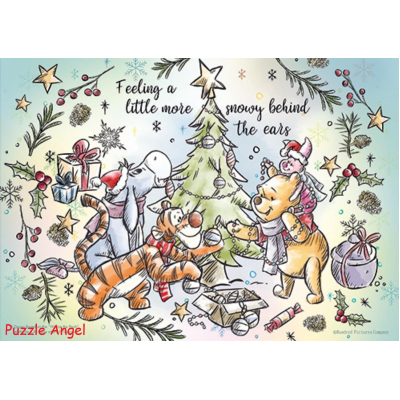 Winnie The Pooh 裝飾時光拼圖108片, size:18.2x25.7cm