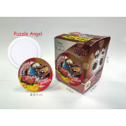 Cars汽車總動員(1)拼圖磁鐵16片, 尺寸:直徑6cm(圓形) 