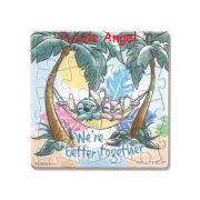 Stitch星際寶貝(1)拼圖磁鐵16片, 尺寸:5.5x5.5cm(方形)  