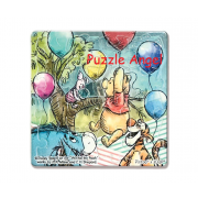 Winnie The Pooh小熊維尼(1)拼圖磁鐵16片-透明(方), 尺寸:5.5x5.5cm(方形)