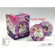 Disney Ufufy【水果花卉系列】櫻花拼圖磁鐵16片-透明(圓), 尺寸:5.5x5.5cm(圓形)   