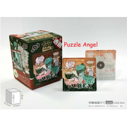 Disney Pixar Fluffy【甜食系列】咖啡麵包拼圖磁鐵16片-透明(方), 尺寸:5.5x5.5cm(方形)   