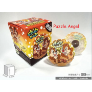 Chip an' Dale奇奇蒂蒂【大臉系列】哈囉拼圖磁鐵16片-透明(圓), 尺寸:5.5x5.5cm(圓形)