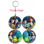 Toy story 4玩具總動員(4)立體球型拼圖鑰匙圈24片,  直徑:3.98cm   