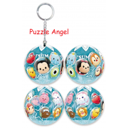 Disney Tsum Tsum (5)立體球型拼圖鑰匙圈24片,  直徑:3.98cm   