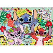 Stitch熱情塗鴉拼圖520塊,  size:38x53cm