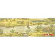 清院本 清明上河圖(3)1008 塊砌圖, size:34×100cm 清院本 清明上河圖(3)1008 塊砌圖, size:34×100cm