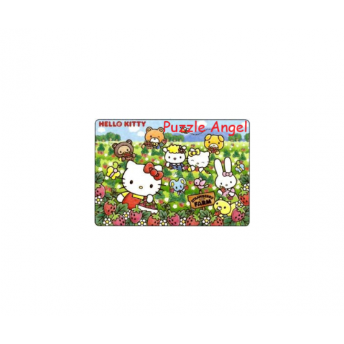Hello Kitty的草莓大築（Hello Kitty）80塊 , 成品尺寸 26×37.5cm