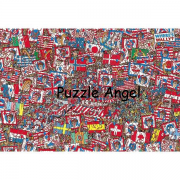 WHERE'S WALLY? 威利在哪裡? 迷你1000片拼圖, 世界極小, size:26x38cm