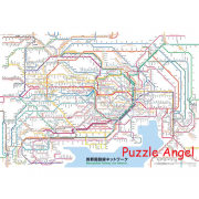 首都圈路線網1000塊拼圖, size:49x72cm