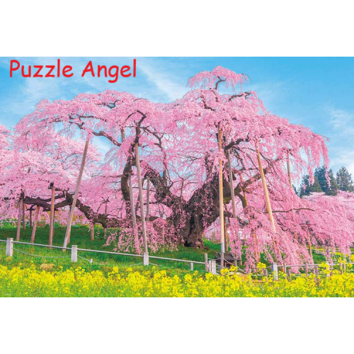 風景-御春瀧櫻花1000塊砌圖, size:49x72cm