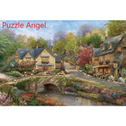 科茨沃爾德花卉漫步（托馬斯·金凱德）1000塊油畫面砌圖,  size:49x72cm